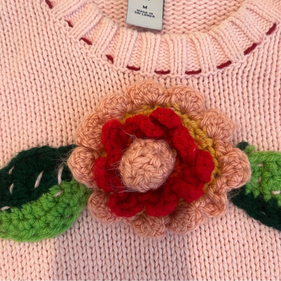 Pink coquette Rose sweater - Picture 7 of 13